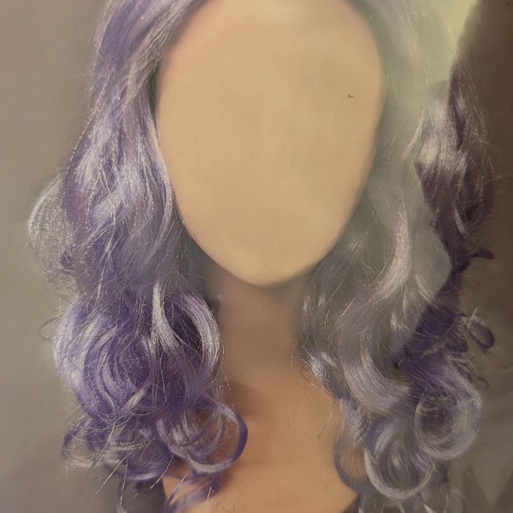 Lavender Curly Wig